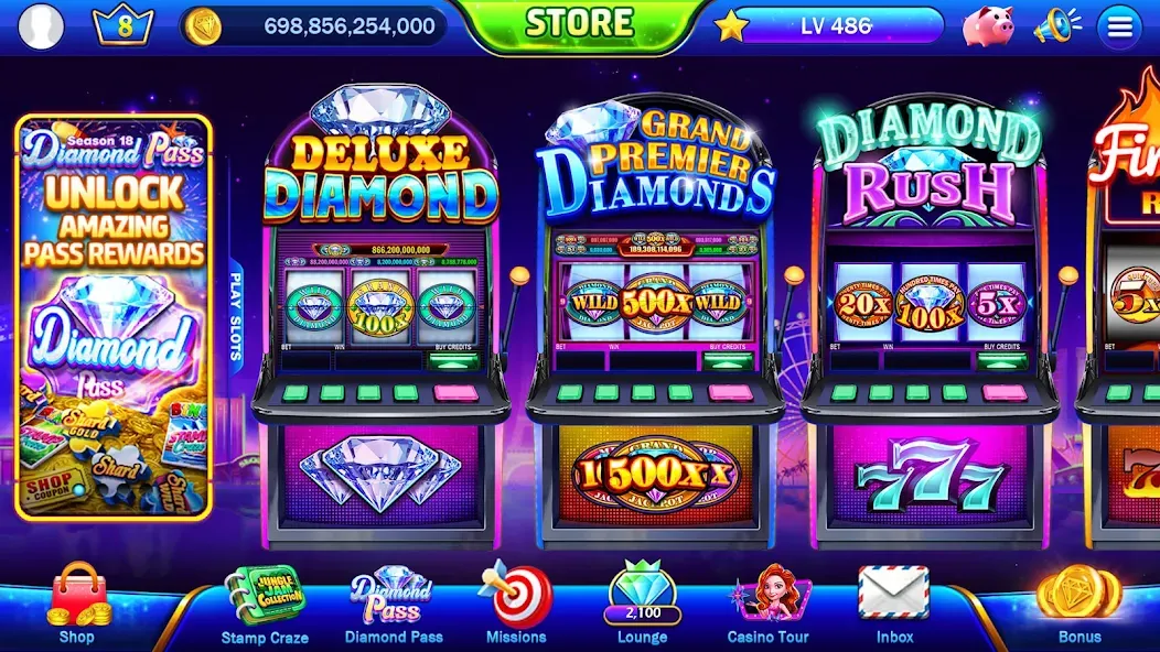 Classic Slots™ - Casino Games (Классические слоты) [МОД: Деньги, Монеты и Меню MOD] Screenshot 2