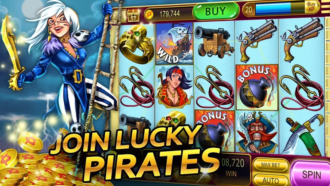 Vegas Casino - Slot Machines (Вегас Казино) [МОД: Бесконечные деньги, Монеты и Мега MOD] Screenshot 2