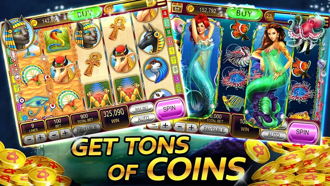 Vegas Casino - Slot Machines (Вегас Казино) [МОД: Бесконечные деньги, Монеты и Мега MOD] Screenshot 4