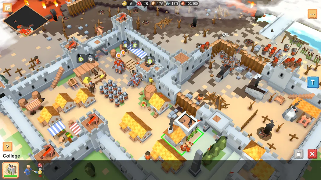 RTS Siege Up! - Medieval War [МОД: Бесконечные деньги, Монеты и Мега MOD] Screenshot 1