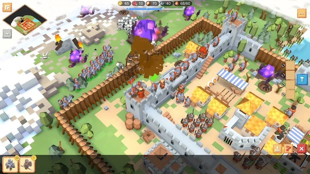 RTS Siege Up! - Medieval War [МОД: Бесконечные деньги, Монеты и Мега MOD] Screenshot 4