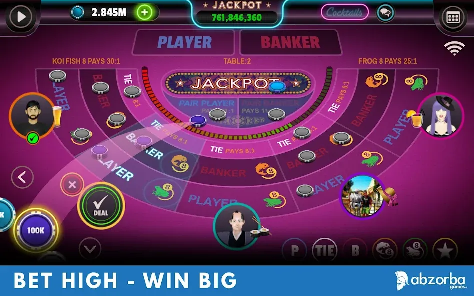 Baccarat (Баккара) [МОД: Деньги, Монеты и Меню MOD] Screenshot 2