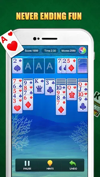 Solitaire Puzzle : Card Jigsaw (Солитер головоломка) [MOD: Бесконечные деньги] - Скриншот 2