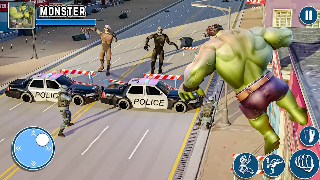 Black Monster Hero City Battle [МОД: Бесконечные деньги, Монеты и Мега MOD] Screenshot 1