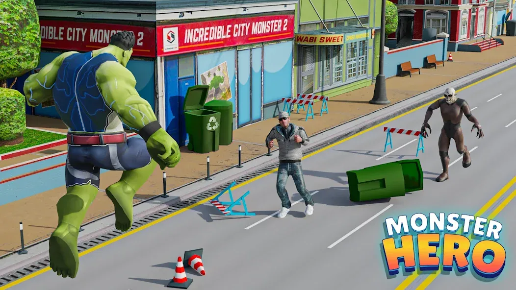 Black Monster Hero City Battle [МОД: Бесконечные деньги, Монеты и Мега MOD] Screenshot 2