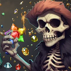Скачать Jewels Ghost Ship: jewel games (Джуэлз Гост Шип) [МОД: Бесконечные деньги, Монеты и Мега MOD] | Взлом Jewels Ghost Ship: jewel games на Андроид