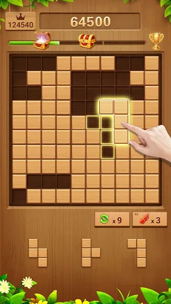 Wood Block Puzzle Addictive [МОД: Много денег, Монет и Все открыто] Screenshot 4