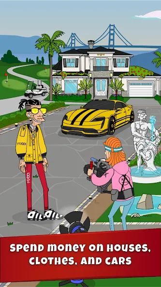 Lamar - Idle Vlogger [МОД: Бесконечные деньги, Монеты и Мега MOD] Screenshot 3