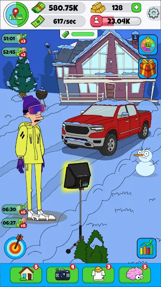 Lamar - Idle Vlogger [МОД: Бесконечные деньги, Монеты и Мега MOD] Screenshot 5