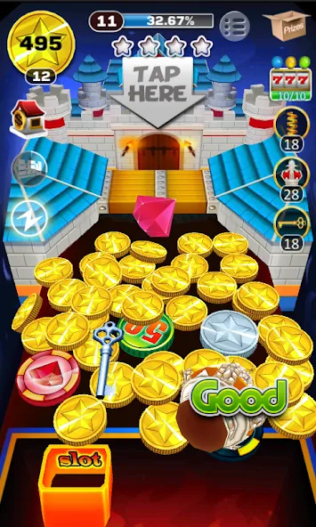 AE Coin Mania : Arcade Fun (Эй Это Мания Монет) [МОД: Все открыто, Дополнительные деньги и Меню MOD] Screenshot 3