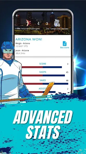 Astonishing Hockey Manager (Астонишинг Хоккей Менеджер) [МОД: Много монет, Открытые уровни и Мега MOD] Screenshot 5