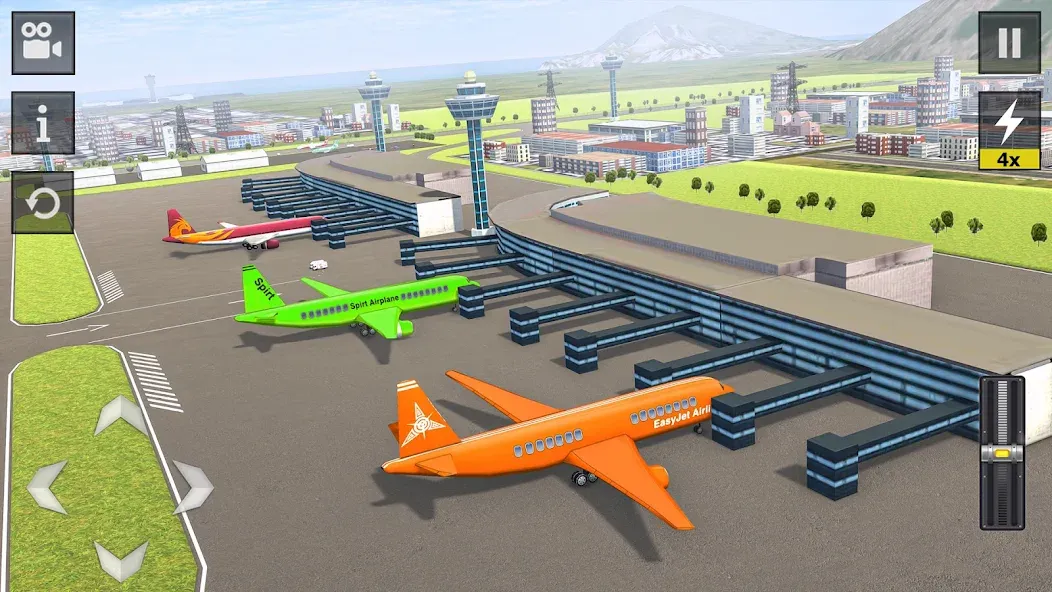 Flight Simulator - Plane Games (Флайт Симулятор) [МОД: Много монет, Открытые уровни и Мега MOD] Screenshot 1