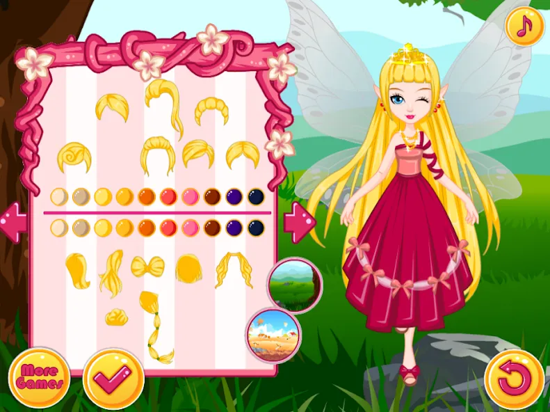 Fairy Dress Up - Girls Games [МОД: Бесконечные деньги, Монеты и Мега MOD] Screenshot 1