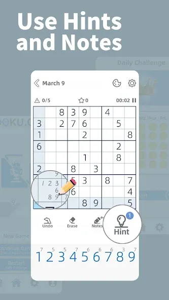 AGED Sudoku (Эйджд Судоку) [МОД: Бесконечные деньги, Монеты и Мега MOD] Screenshot 2