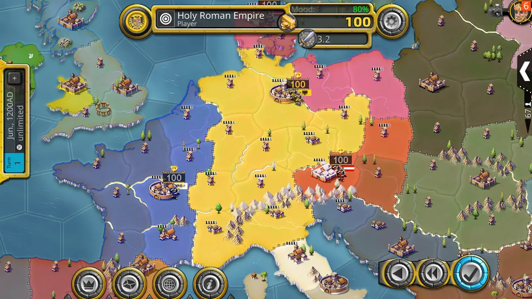Age of Conquest IV (Эйдж оф Конквест ) [МОД: Бесконечные деньги, Монеты и Мега MOD] Screenshot 1