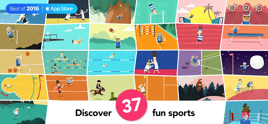 Fiete Sports - 37 Sport Games (Фите Спортс) [МОД: Деньги, Монеты и Меню MOD] Screenshot 1