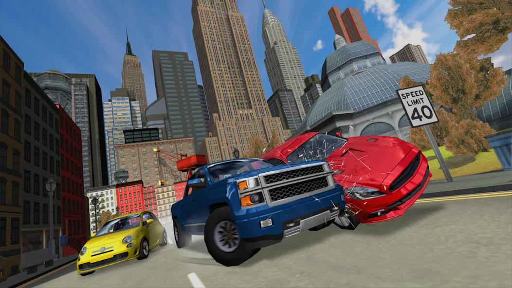 Car Driving Simulator: NY (Симулятор вождения автомобиля) [МОД: Деньги, Монеты и Меню MOD] Screenshot 1