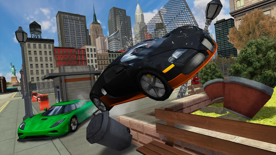 Car Driving Simulator: NY (Симулятор вождения автомобиля) [МОД: Деньги, Монеты и Меню MOD] Screenshot 2