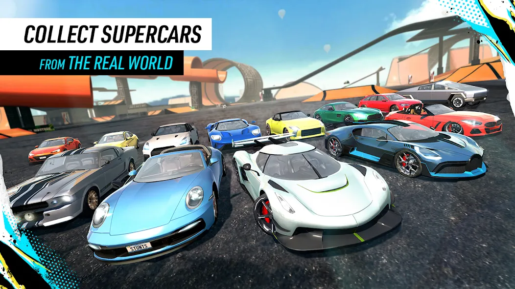 Car Stunt Races: Mega Ramps (Кар Стант Рейсы) [МОД: Много монет, Открытые уровни и Мега MOD] Screenshot 5