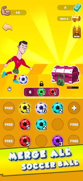 Lifting Ronaldo (Тренировка Роналду) [МОД: Много денег, Монет и Все открыто] Screenshot 5