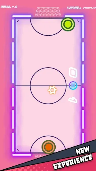Air Hockey Glow HD Ultimate 2D (Эйр) [MOD: Меню/Много денег] - Скриншот 2