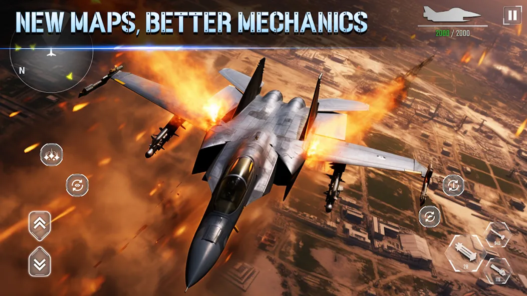 Aircraft Strike: Jet Fighter [МОД: Много денег, Монет и Все открыто] Screenshot 4