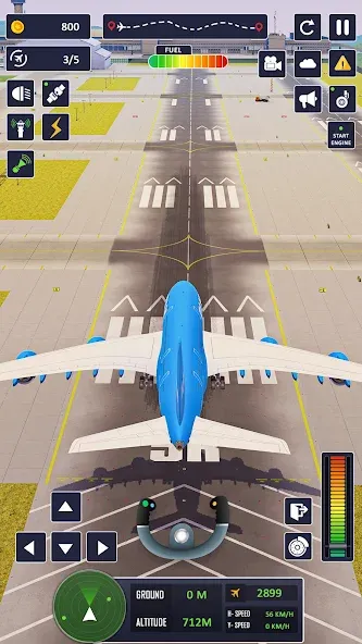 Airplane Game Flight Simulator [MOD: Мод Меню/Взлом] - Скриншот 2