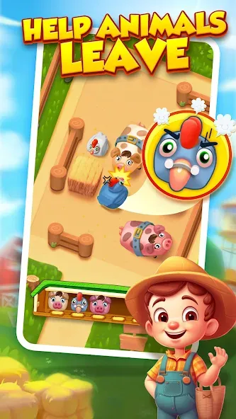 Farm Fun - Animal Parking Game (Фарм Фан) [МОД: Бесконечные деньги, Монеты и Мега MOD] Screenshot 3