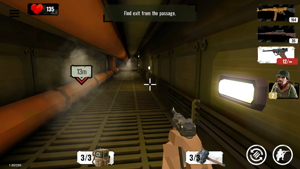 World War Polygon: WW2 shooter (Ворлд Вар Полигон) [МОД: Меню, Бесконечные монеты и Открытые уровни] Screenshot 1