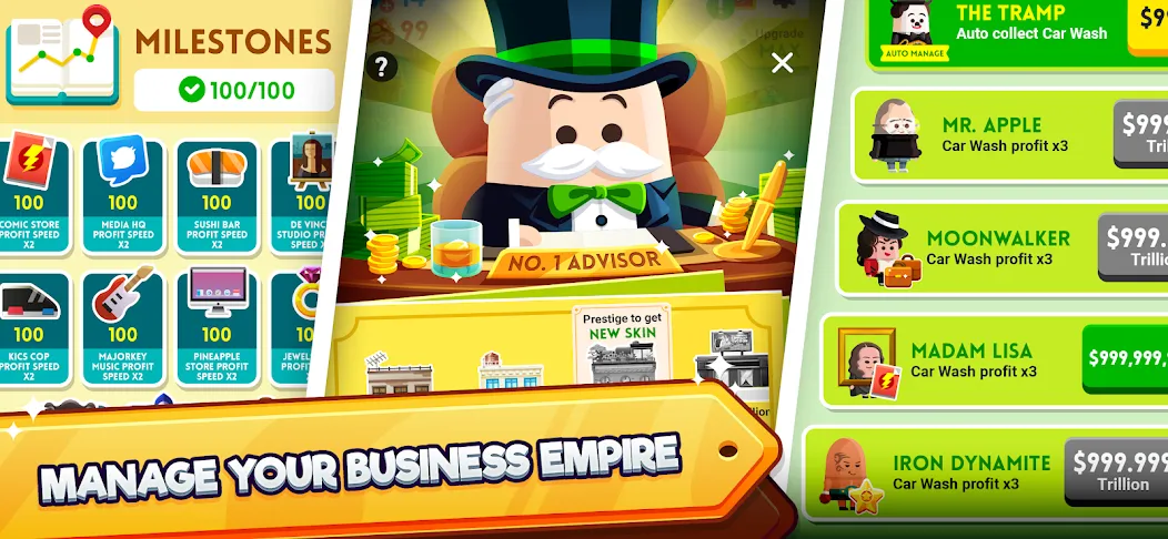 Cash, Inc. Fame & Fortune Game [МОД: Бесконечные деньги, Монеты и Мега MOD] Screenshot 4
