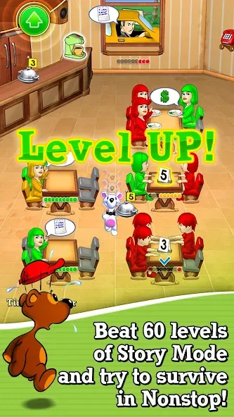 Lunch Rush HD Restaurant Games [МОД: Много монет, Открытые уровни и Мега MOD] Screenshot 2