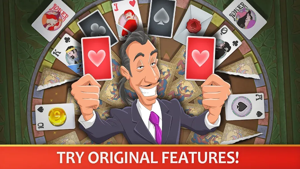 Solitaire Perfect Match [МОД: Меню, Бесконечные монеты и Открытые уровни] Screenshot 4