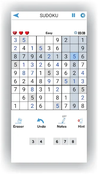 Sudoku Offline: Hard Puzzles (Судоку Оффлайн) [МОД: Меню, Бесконечные монеты и Открытые уровни] Screenshot 2