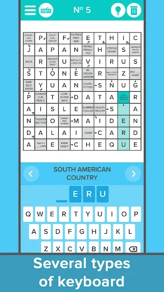 Crossword: Arrowword puzzles [МОД: Меню, Бесконечные монеты и Открытые уровни] Screenshot 2