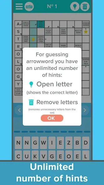 Crossword: Arrowword puzzles [МОД: Меню, Бесконечные монеты и Открытые уровни] Screenshot 4