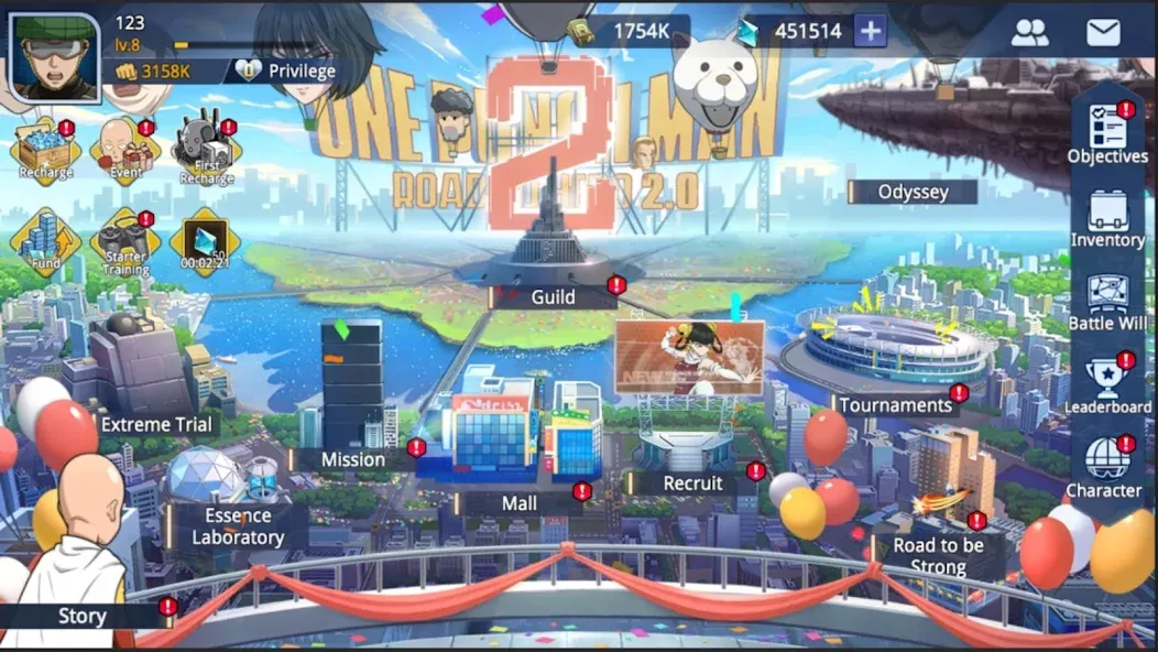 One-Punch Man:Road to Hero 2.0 (Ван) [МОД: Много денег, Монет и Все открыто] Screenshot 2