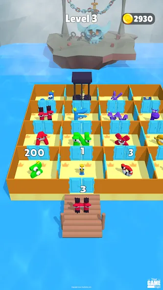 Alphabet Battle: Room Maze (Алфавит батл) [МОД: Меню, Бесконечные монеты и Открытые уровни] Screenshot 3