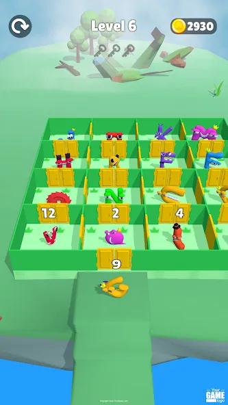 Alphabet Battle: Room Maze (Алфавит батл) [МОД: Меню, Бесконечные монеты и Открытые уровни] Screenshot 5