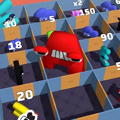 Скачать Alphabet Battle: Room Maze (Алфавит батл) [МОД: Меню, Бесконечные монеты и Открытые уровни] | Взлом Alphabet Battle: Room Maze на Андроид