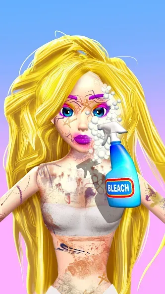 Doll Makeover - DIY 3D Dolly [МОД: Много денег, Монет и Все открыто] Screenshot 2