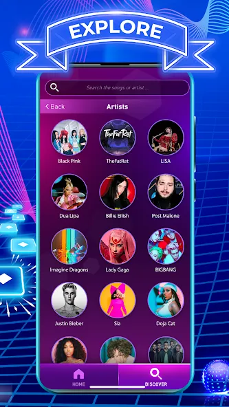 Tiles Hop: EDM Rush (Тайлс Хоп) [МОД: Меню, Бесконечные монеты и Открытые уровни] Screenshot 3