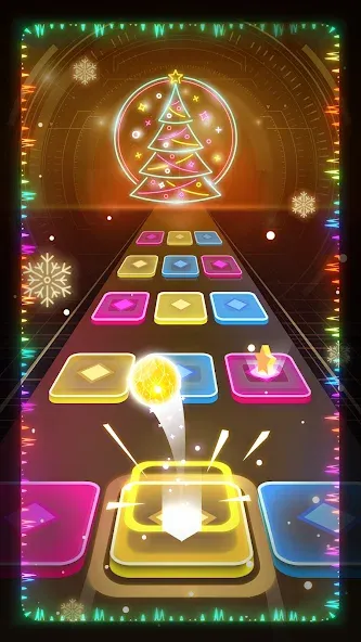 Color Hop 3D - Music Game (Цветной Хоп 3D) [МОД: Меню, Бесконечные монеты и Открытые уровни] Screenshot 4