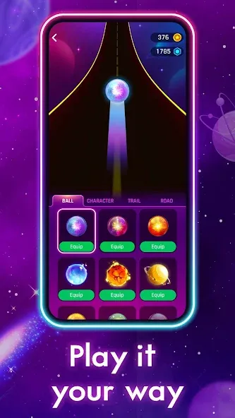 Dancing Road: Color Ball Run! (Дансинг Роад) [МОД: Бесконечные деньги, Монеты и Мега MOD] Screenshot 4