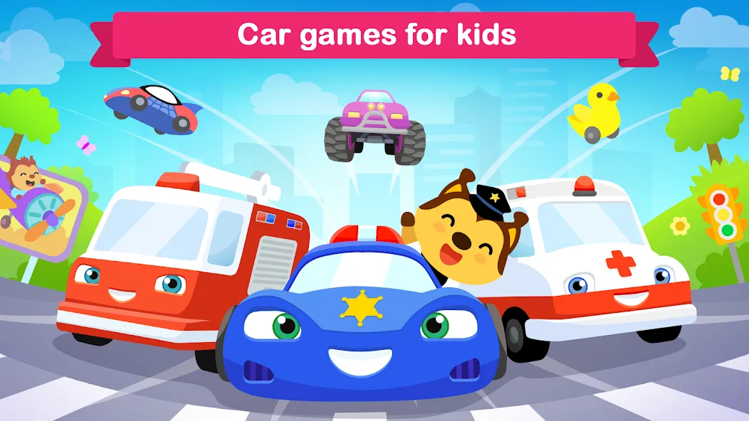 Car games for kids & toddler [МОД: Деньги, Монеты и Меню MOD] Screenshot 1