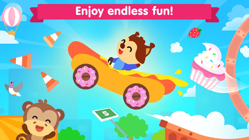 Car games for kids & toddler [МОД: Деньги, Монеты и Меню MOD] Screenshot 3