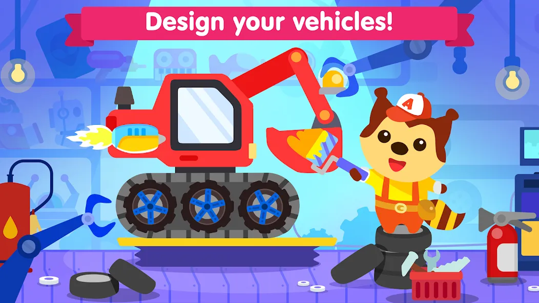 Car games for toddlers & kids [МОД: Много монет, Открытые уровни и Мега MOD] Screenshot 1