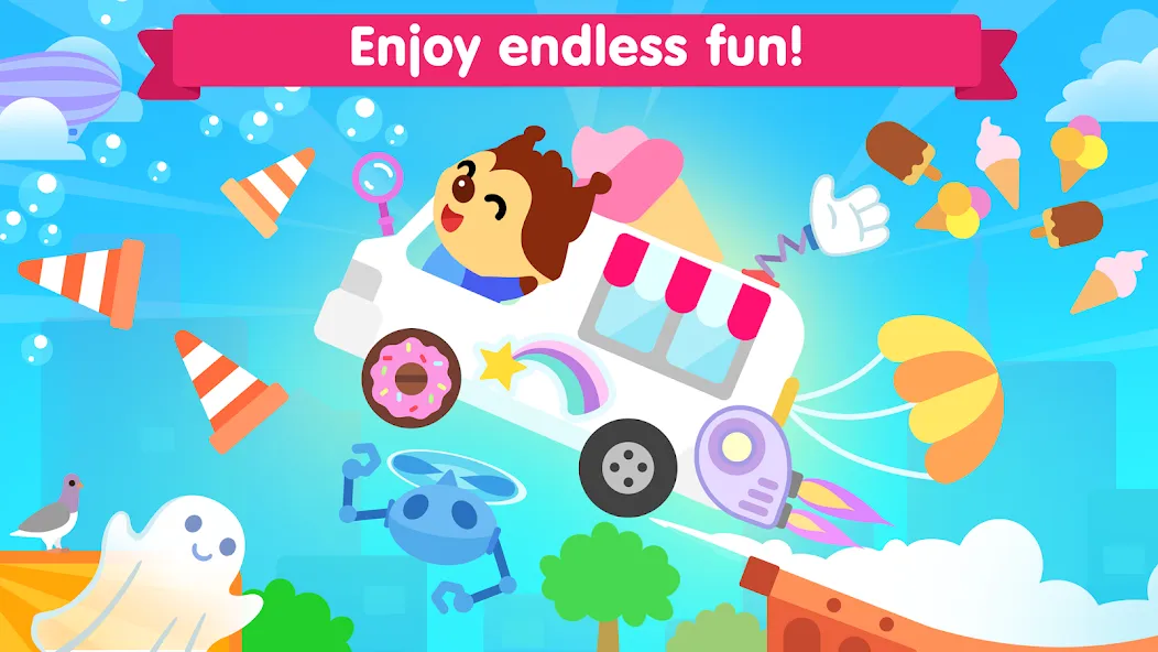 Car games for toddlers & kids [МОД: Много монет, Открытые уровни и Мега MOD] Screenshot 2