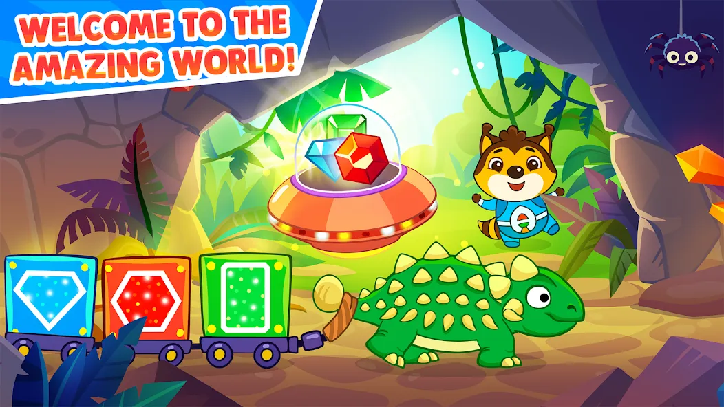 Dinosaur games for toddlers [МОД: Меню, Бесконечные монеты и Открытые уровни] Screenshot 1