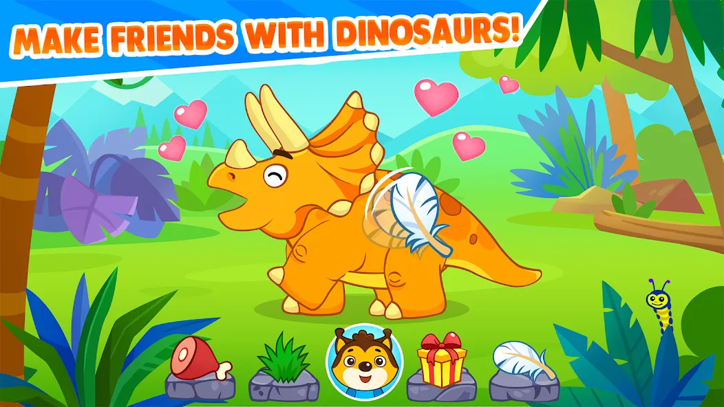 Dinosaur games for toddlers [МОД: Меню, Бесконечные монеты и Открытые уровни] Screenshot 4