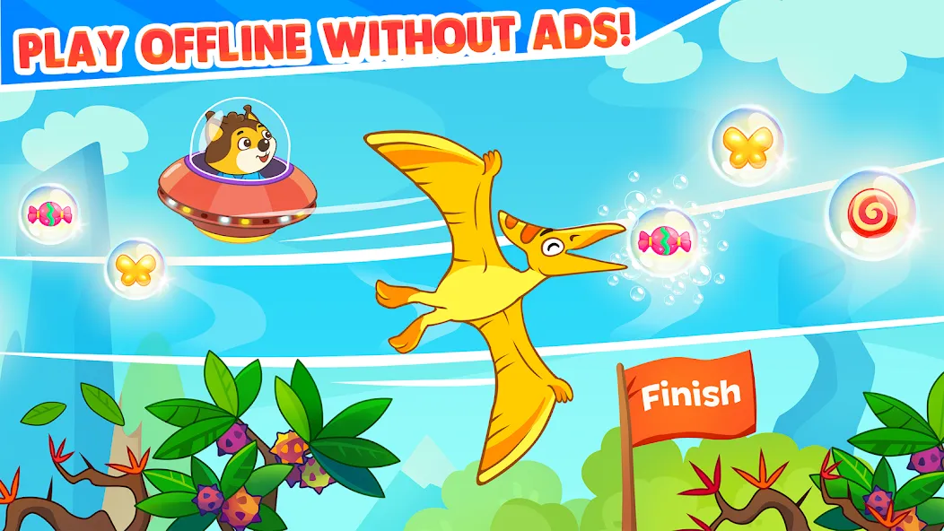 Dinosaur games for toddlers [МОД: Меню, Бесконечные монеты и Открытые уровни] Screenshot 5